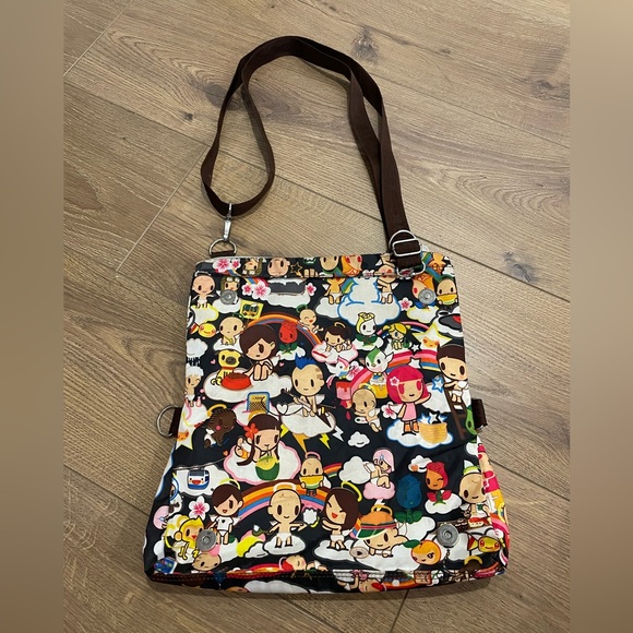 Tokidoki x LeSportsac Shoulder Bag Heavenly Baby Print READ DESCRIPTION - Picture 4 of 8